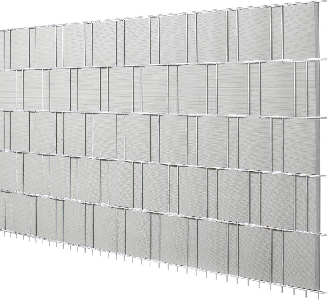 Floraworld Sichtschutzstreifen silber 2,015 m x 19 cm