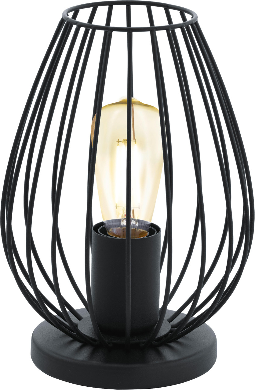 Eglo Tischleuchte Newtown schwarz 23 x 16 cm E27, max. 60 W