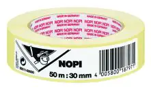 NOPI Flachkreppband 50 m x 30 mm, hellbeige