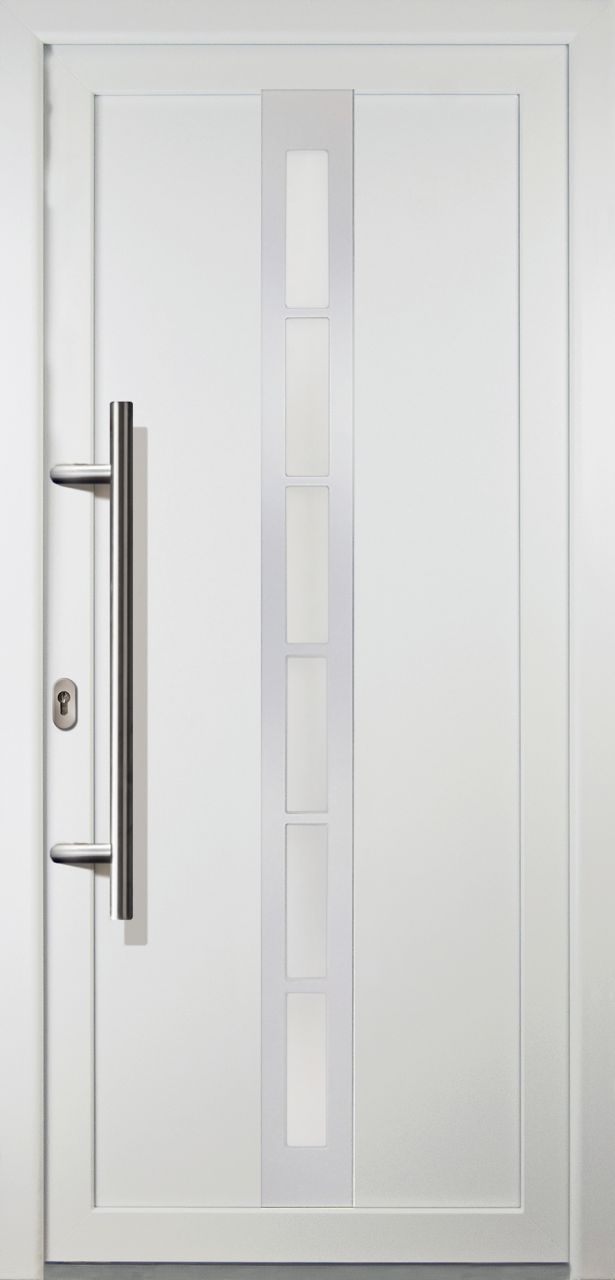 Meeth Haustür Signum PVC Exclusiv PVC Modell 38 108 x 208 cm, DIN links, weiß