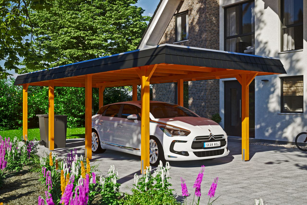 SkanHolz SKAN HOLZ Carport Wendland 362 x 870 cm mit Aluminiumdach GLO784205798