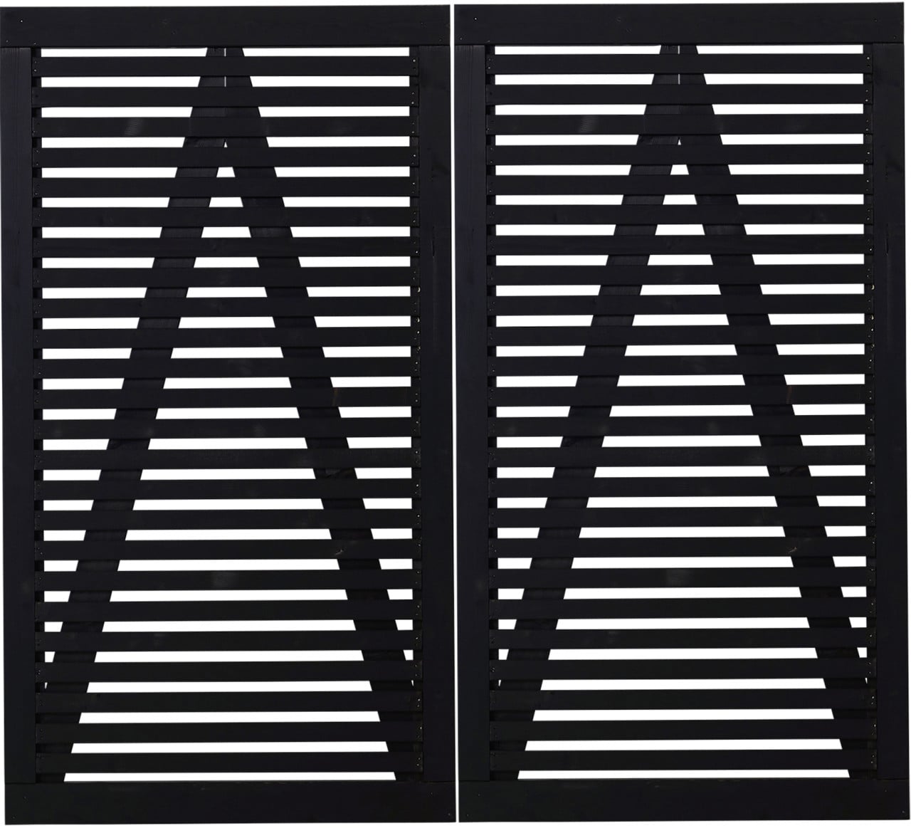 Tokyo Doppeltor - 200 x 180 cm - schwarz