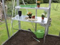 Vitavia Alu-Tischaufsatz 121 x 28 x 39 cm schwarz 16 mm Hohlkammerplatten