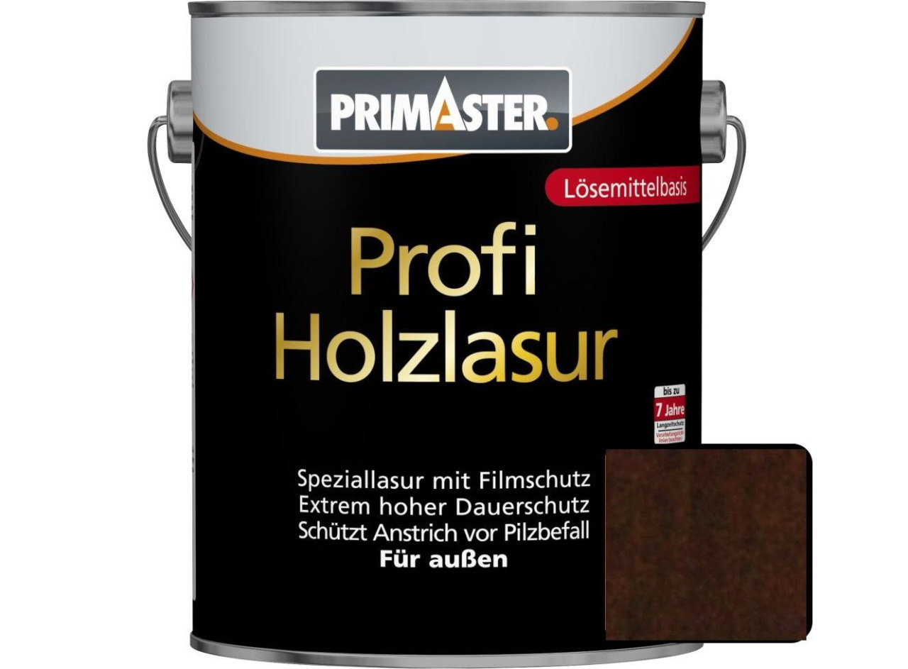Primaster Profi Holzlasur 2,5 L nussbaum