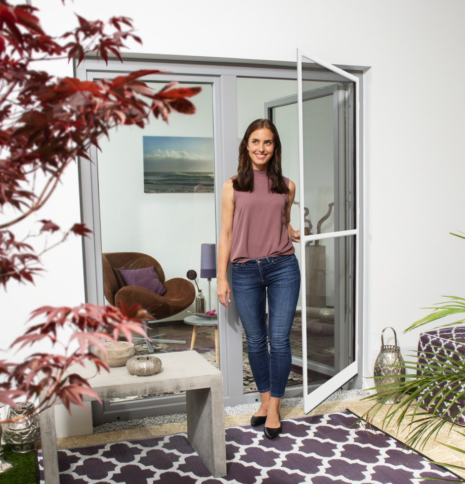 Primaster Fliegenschutz-Tür 120 x 240 cm weiß