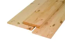 Leimholzplatte Nadelholz geschliffen Kanten gefast 200 x 40 cm 18 mm