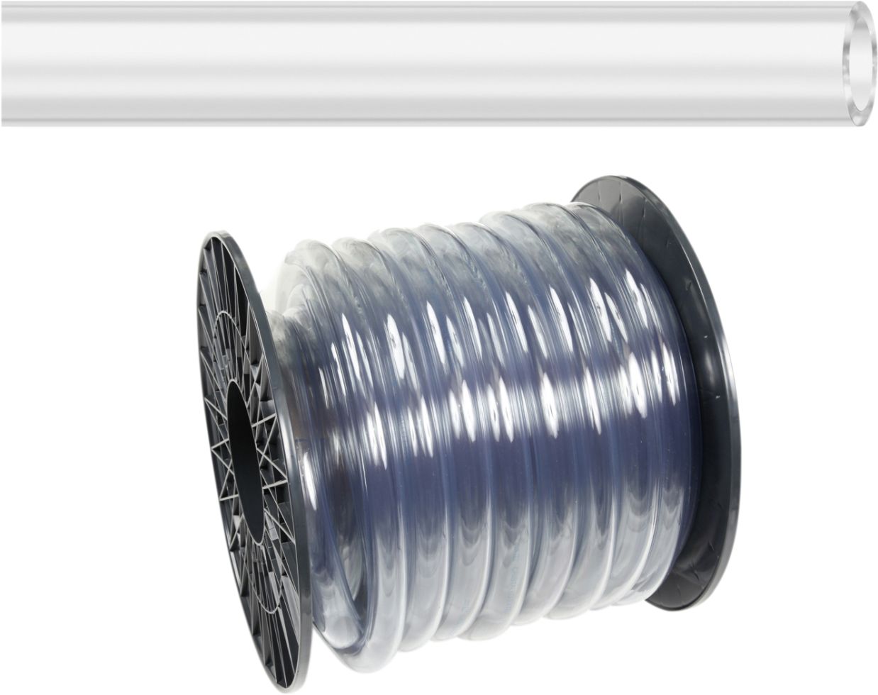 Pool Weich-PVC Flex Schlauch grau, Außendurchmesser 75 mm, Länge 5 - 25 m
