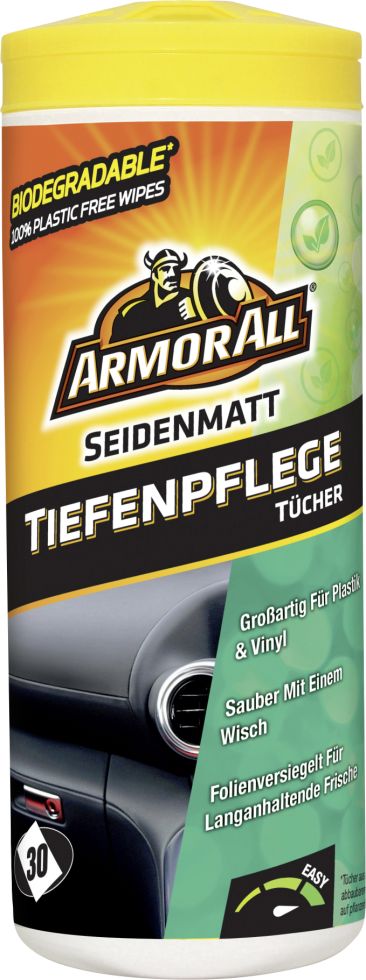 Armor All Kunststoffpflegetücher-Box seidenmatt 30 Tücher
