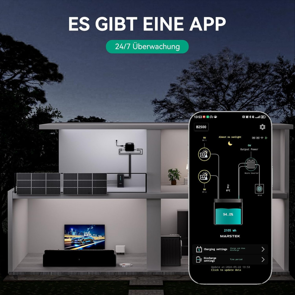 Marstek BalkonkraftwerkSpeicher B2500D 2240Wh kaufen Globus Baumarkt
