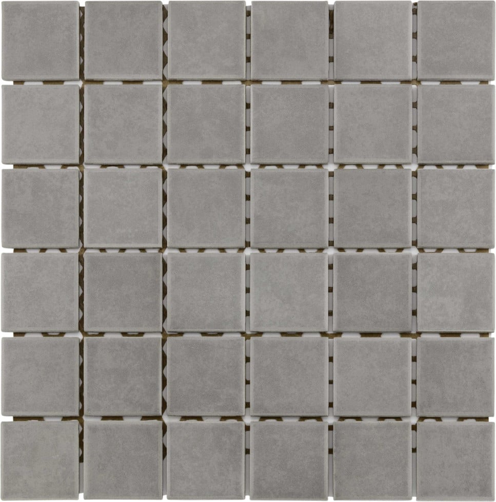 Mosaikfliese Maxi 30 x 30 cm grau-glasiert Steinmaß: ca. 4,7 x 4,7 cm