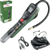 Bosch Akku-Druckluftpumpe EasyPump 3,6 V inkl. USB-Ladekabel, Akku und Ladegerät