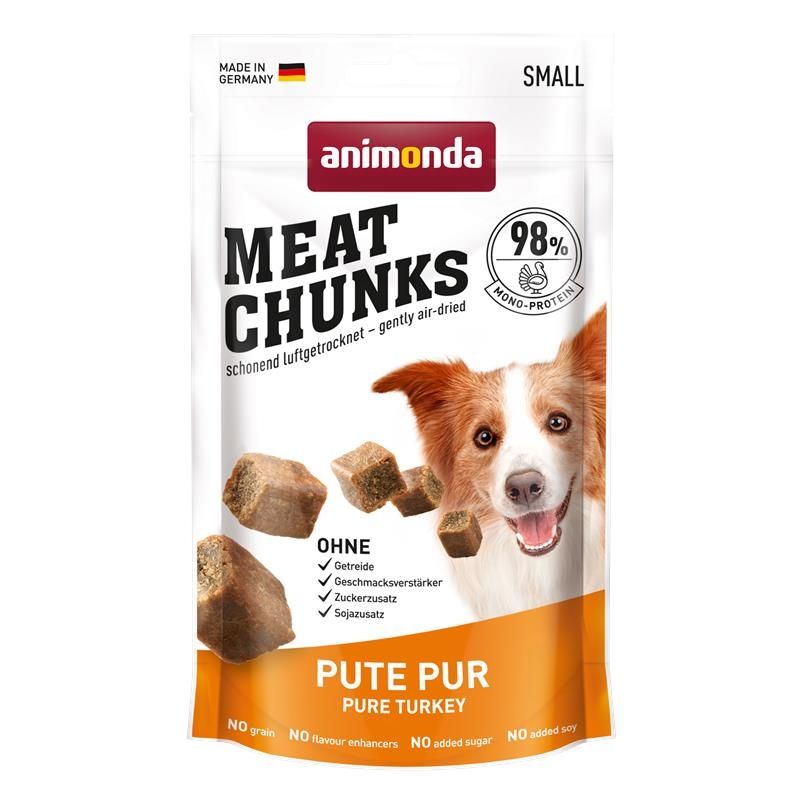 Animonda Meat Chunks Adult Pute pur 60g für ausgewachsene Hunde GLO629306617