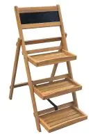 TrendLine Blumentreppe mit Tafel 50 x 77 x 100 cm