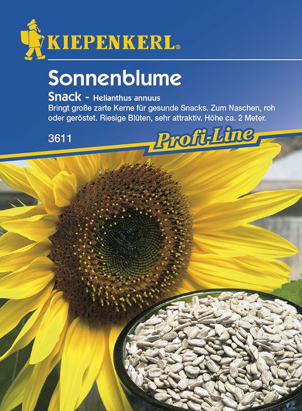 Kiepenkerl Sonnenblume Snack Helianthus annuus, Inhalt: 20 Korn GLO693108059