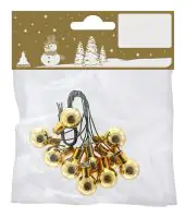 Spiegelbeeren gold aus Glas 1,5 cm, 10 Stück