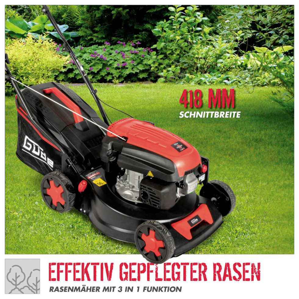 Güde Benzin Rasenmäher ECO WHEELER 413.3R 2,2 kW, 42 cm Schnittbreite