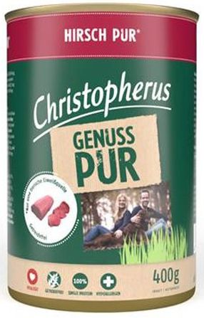 Christopherus Hundefutter Pur Hirsch 400 g GLO629307000