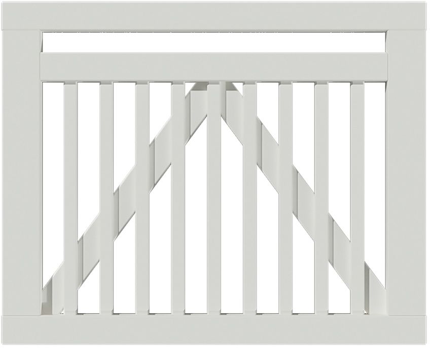 Plus Tor Linea 100 x 80 cm RAL 9010 Weiß