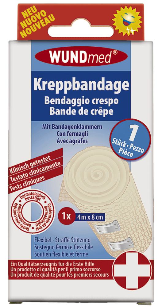 Wundmed Kreppbandage 4 m x 8 cm GLO766350074