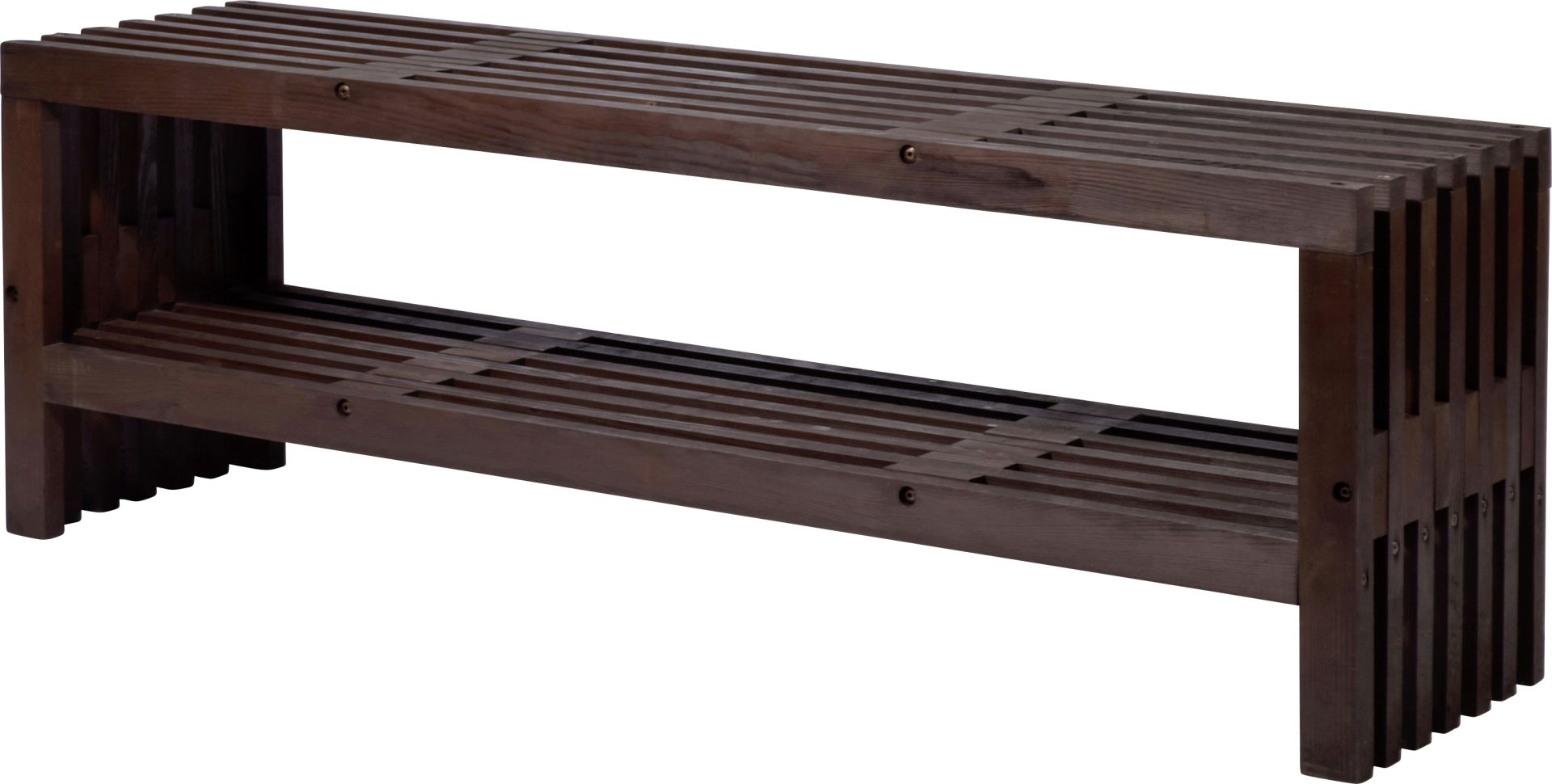 Dobar Gartenbank "Svensson" mit Kaminholzfach kaufen Globus Baumarkt