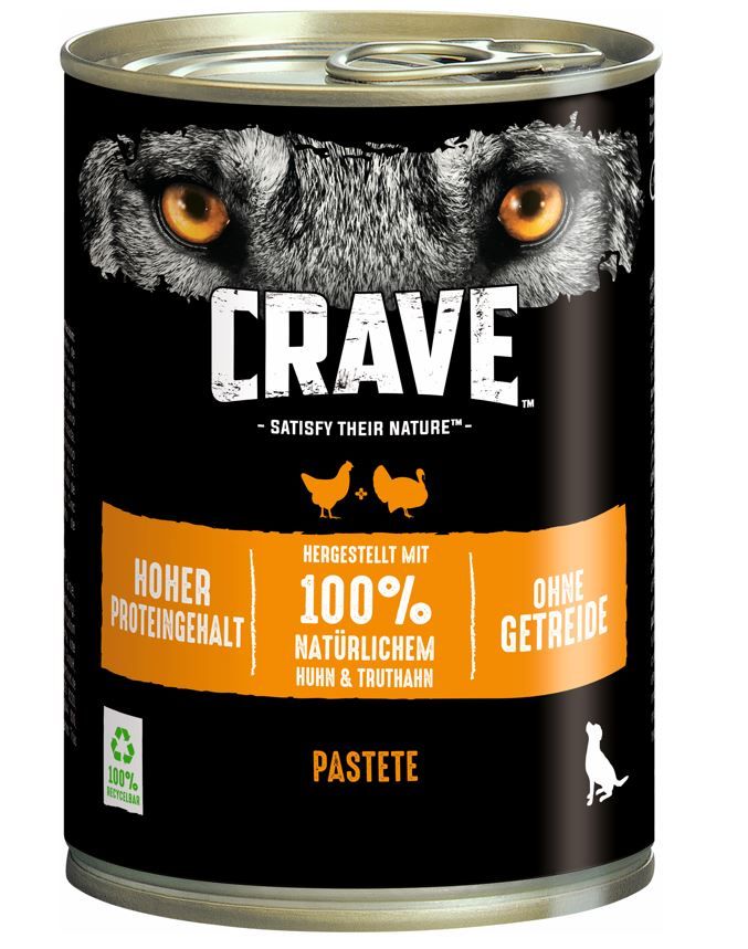 Crave Adult mit Huhn und Truthahn Hundefutter 400 g GLO629307656