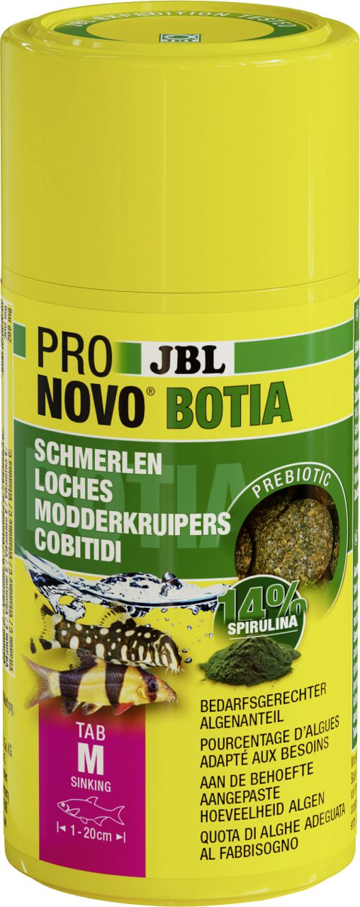 JBL Aquaristik JBL Fischfutter Pronovo Botia Tab Fischfuttertabletten M 100 ml GLO629501230