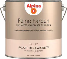 Alpina Feine Farben Wandfarbe No. 42 Palast der Ewigkeit - vornehmes graurosa 2,5 L