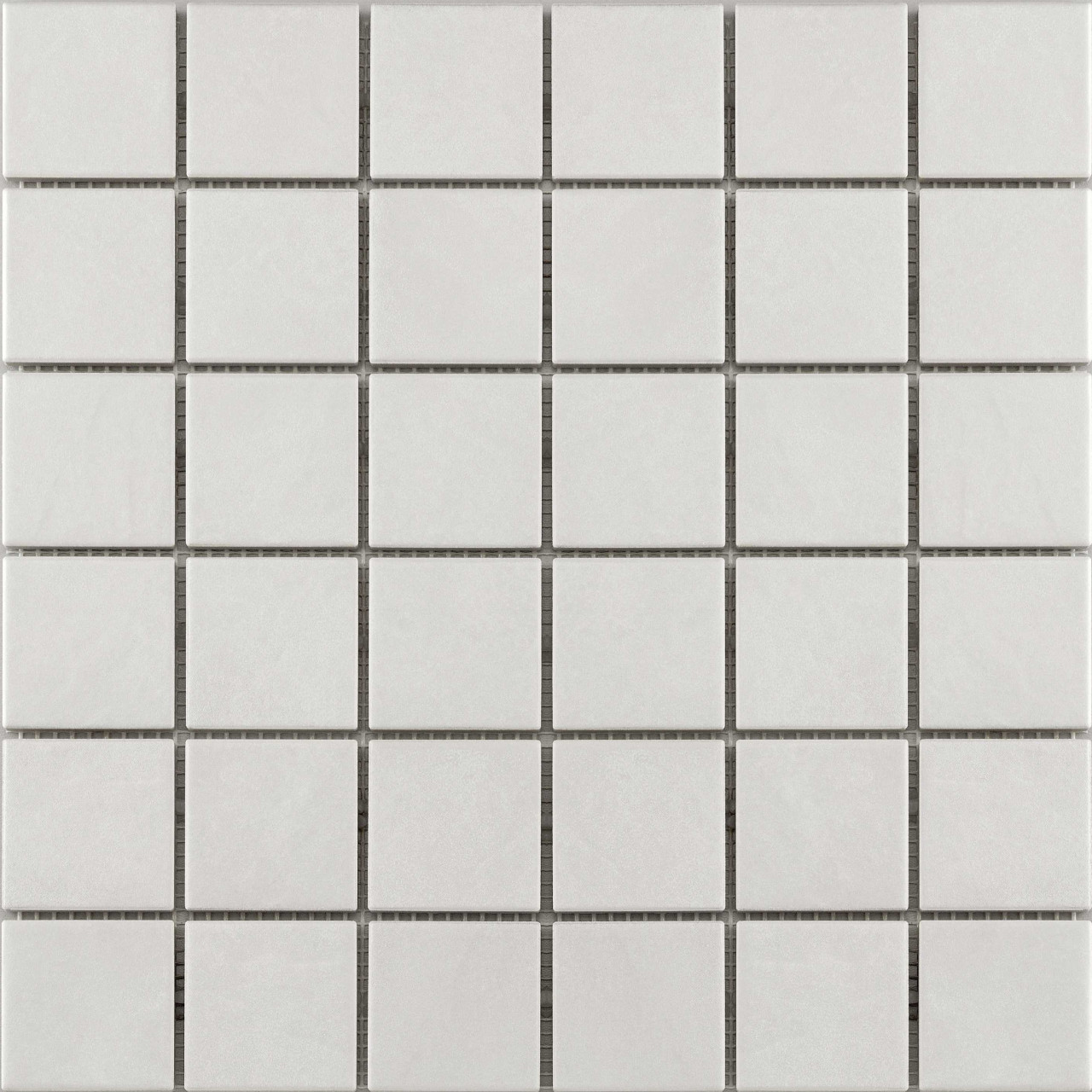 Mosaikfliese 29,7 x 29,7 cm weiß Steinmaß: ca. 4,7 x 4,7 cm