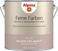 Alpina Feine Farben Wandfarbe No. 19 Melodie der Anmut - dezentes roséviolett 2,5 L