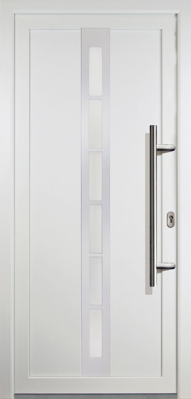 Meeth Haustür Signum PVC Exclusiv PVC Modell 38 108 x 208 cm, DIN rechts, weiß