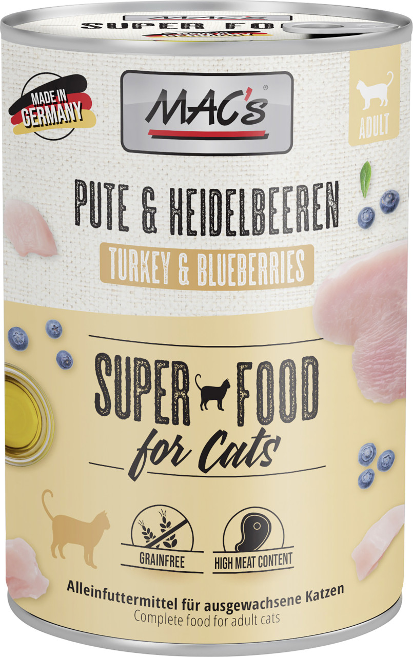 Macs Cat Pute & Heidelbeere 400 g GLO629203013