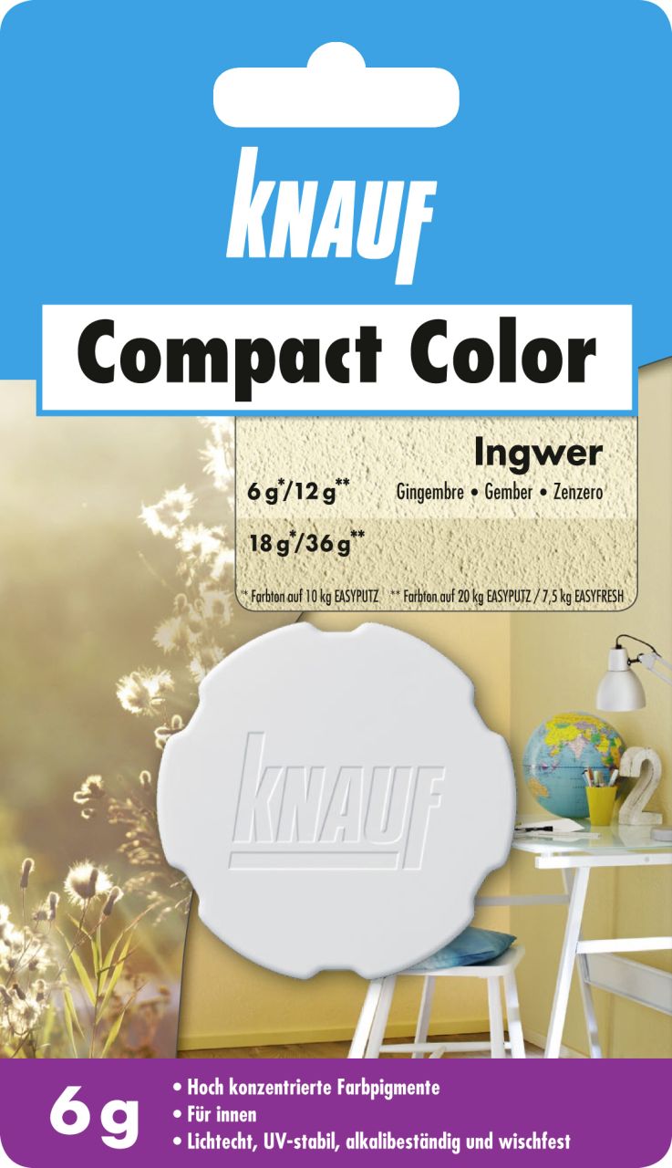 Knauf Farbpigment Compact Color 6 g ingwer GLO765052002