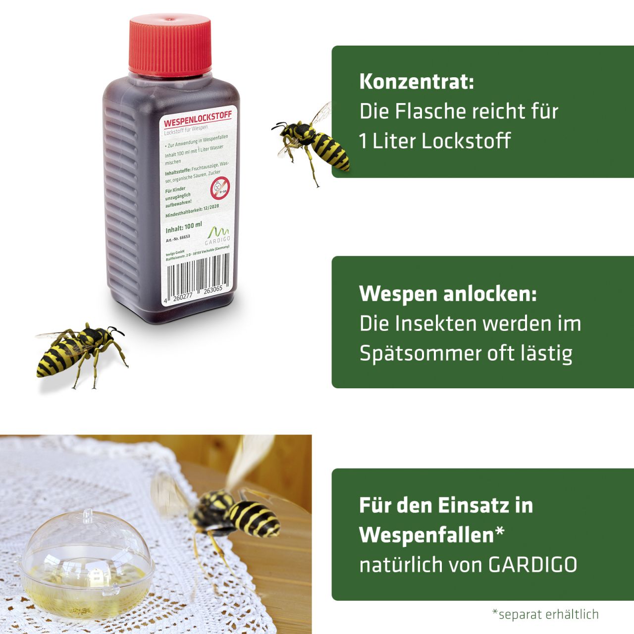 Gardigo Wespenlockstoff 100 ml GLO775321724