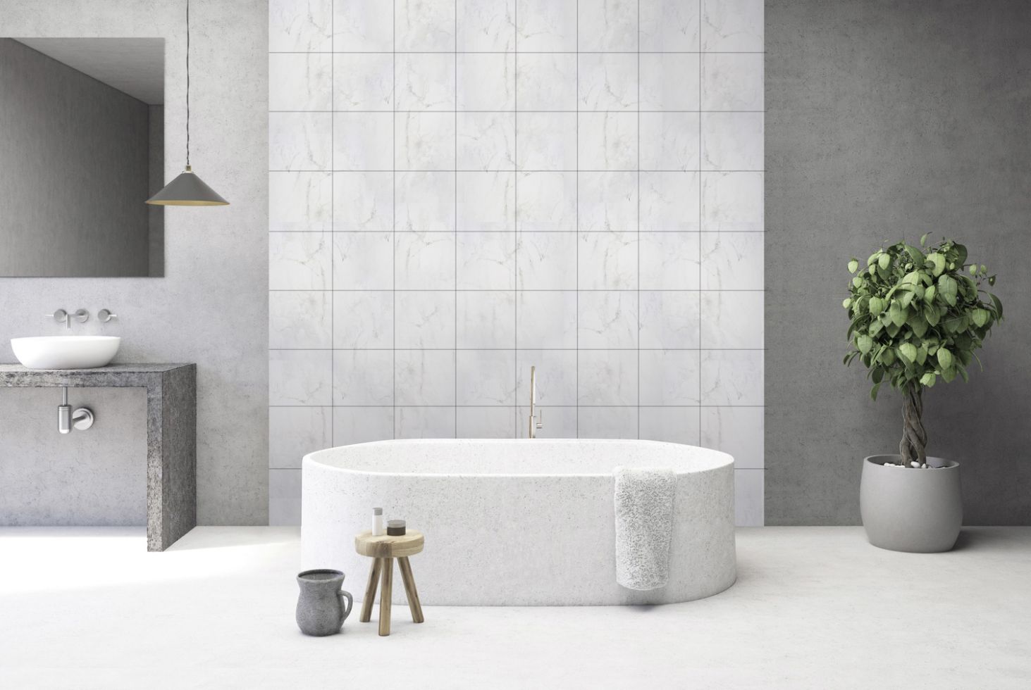 dcfix Wandbelag Tile Art Marble Romeo white, 30 x 30 cm kaufen