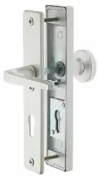 Alpertec Schutzbeschlag Tira Drücker/Knopf Aluminium silber 72 mm