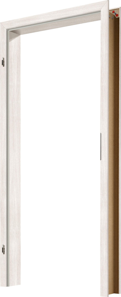 Borne Zarge Dekor Pinie weiß 73,5 cm DIN links