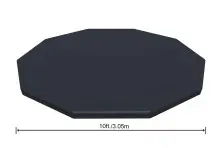 Bestway Flowclear PVC-Abdeckplane Maße: Ø305 cm