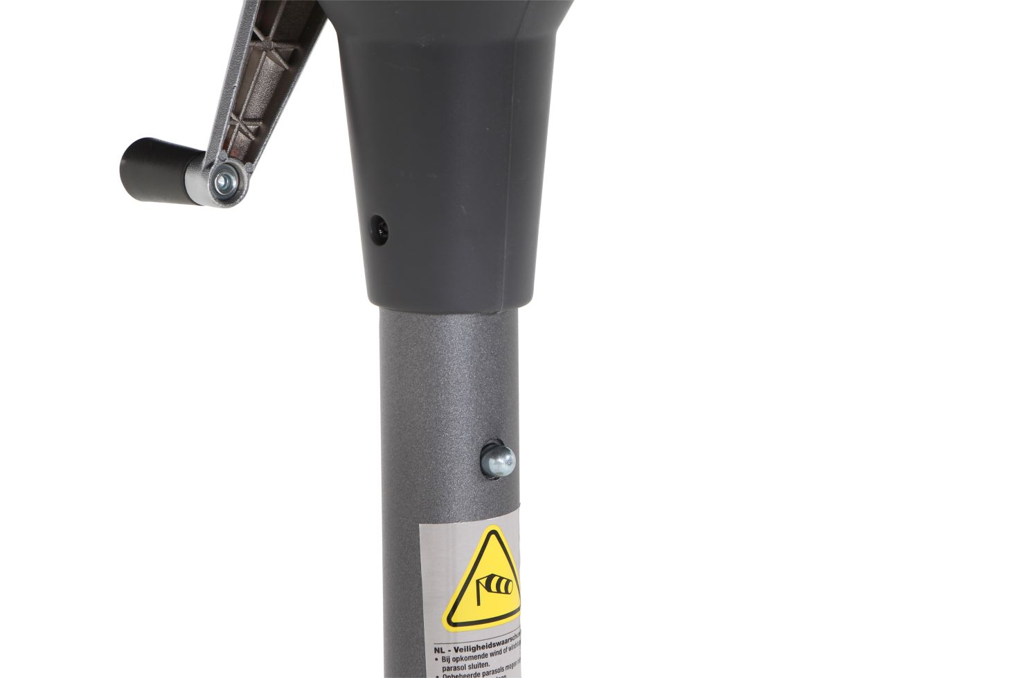 Siena Garden Avio Mittelstockschirm 250x200cm - Kurbelschirm Mit Knickmechanismus - Anthrazit/Olive