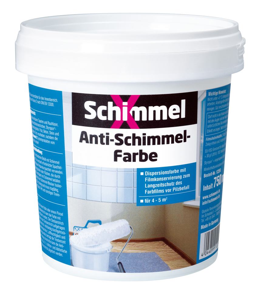 Schimmel X Anti-Schimmel-Farbe 750 ml weiß GLO765050013