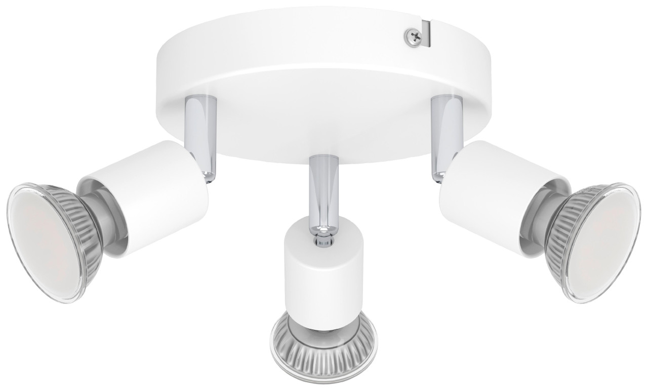 Eglo 3er Spot Rondell Stecci-E weiß Ø 14 cm