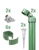 Alberts Komplettset Zauneck-Set für Fix-Clip Pro® 153 cm zA grün