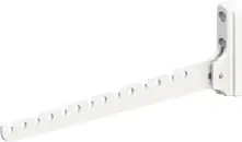 alfer Kleiderlüfter 330 mm 330 mm Aluminium beschichtet weiss