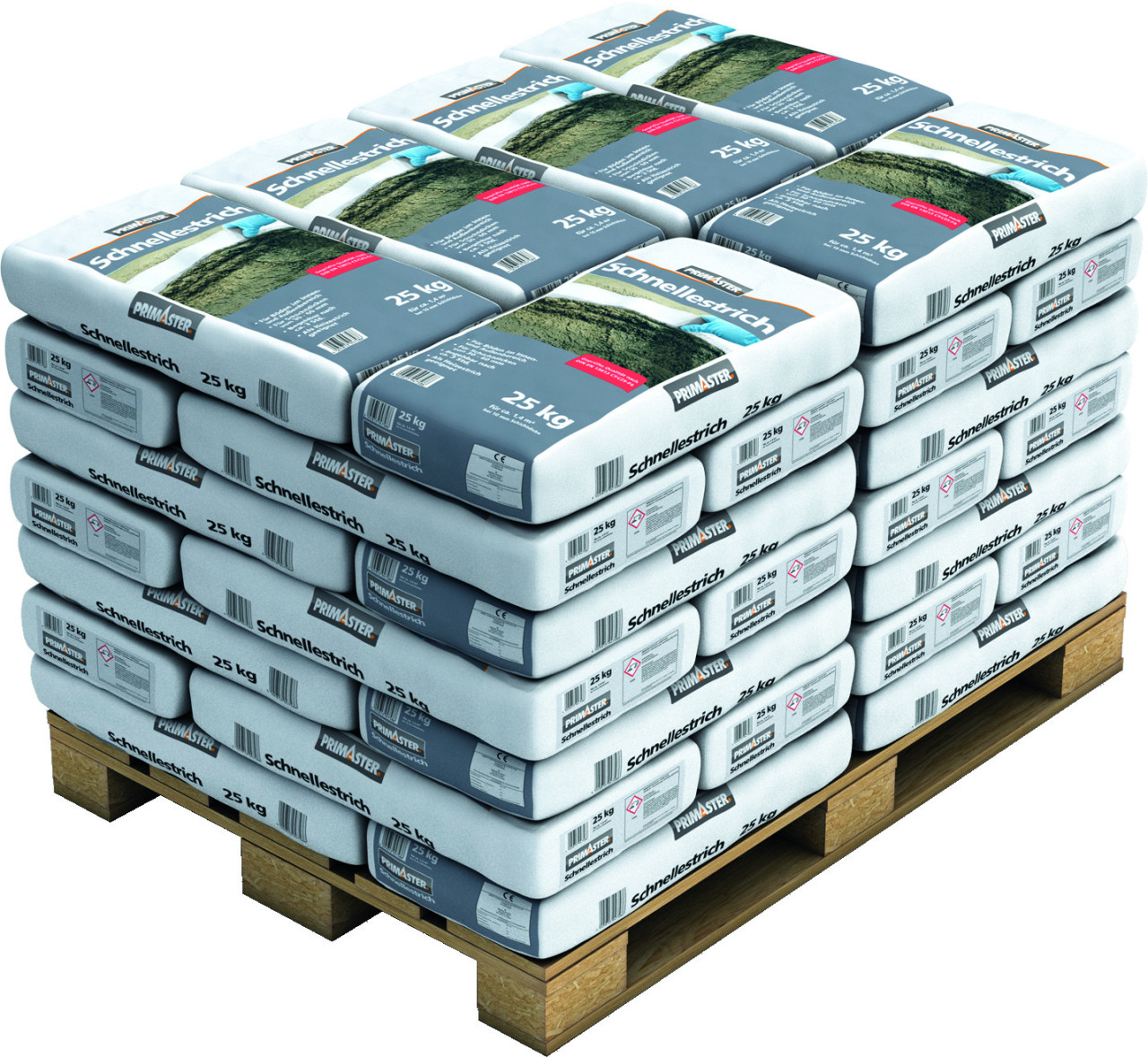 Primaster Schnellestrich 25 kg grau 4,0 mm 42 St. Palettenabnahme