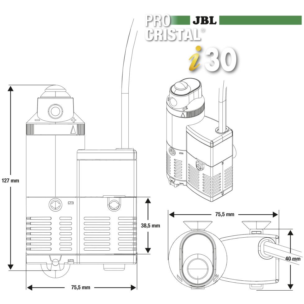 JBL Procristal I30 Ersatz-Pumpenkopf - Für Aquarium-Pumpe