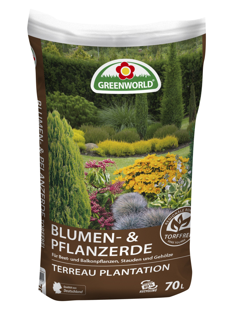 ASB Greenworld Greenworld Blumen und Pflanzerde torffrei 70 L GLO688100902