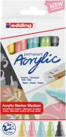 edding 5100 Acrylmarker medium 5er Set pastell 2-3 mm