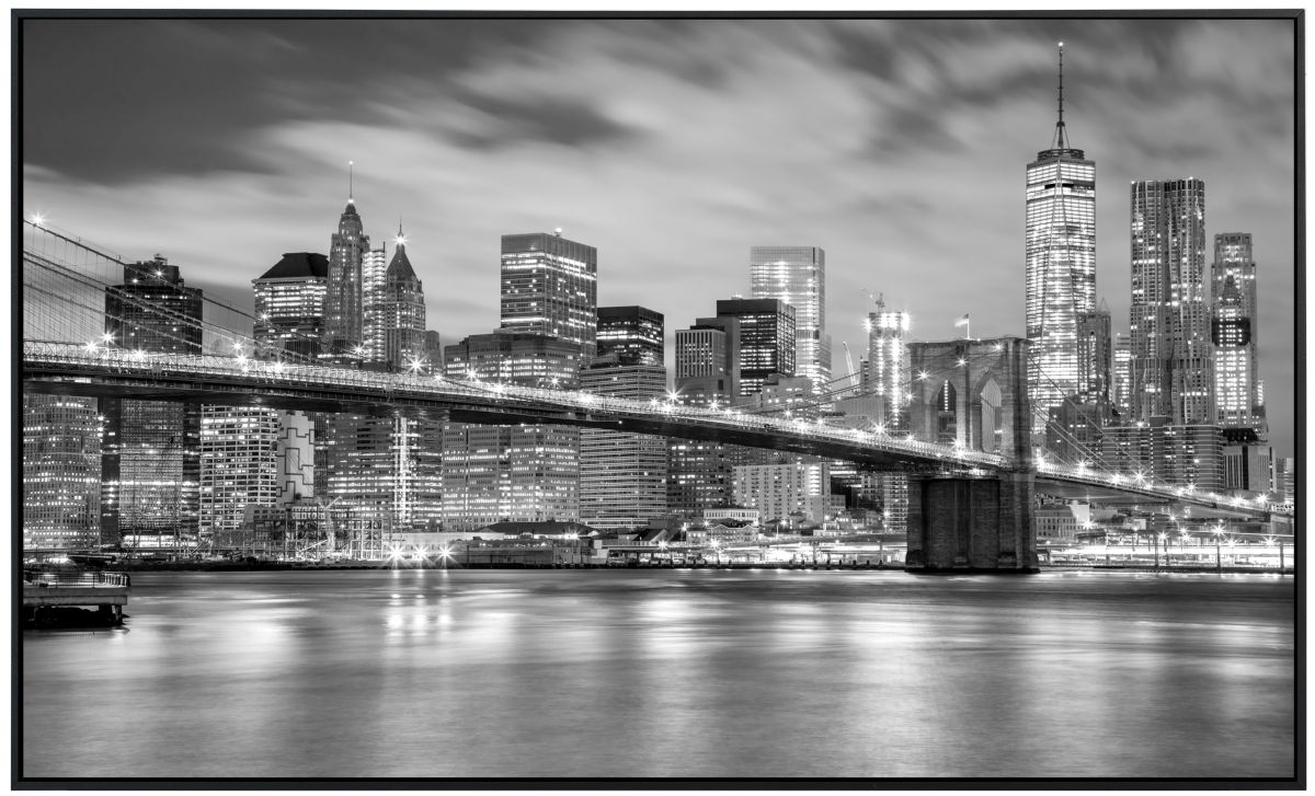papermoon Infrarotheizkörper EcoHeat 60x120 cm 1200 Watt, Brooklyn Bridge
