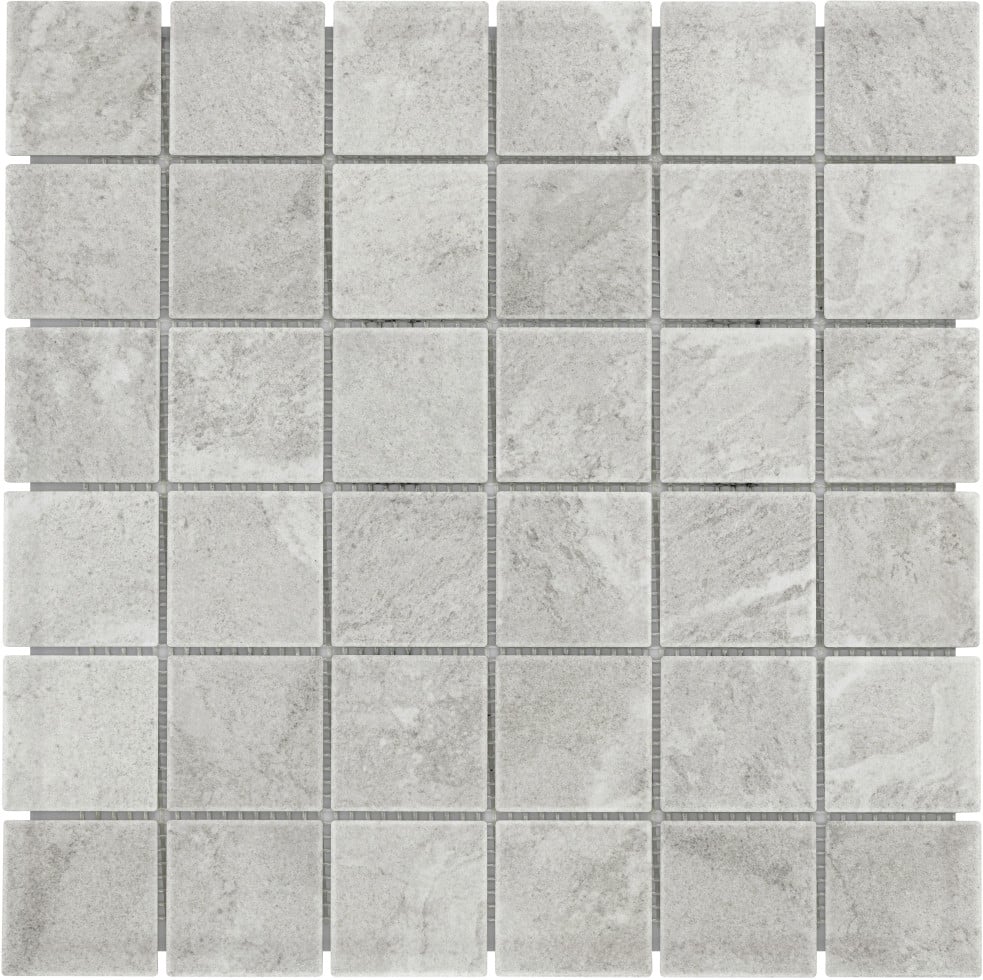 Mosaikfliese 29,7 x 29,7 cm steinbeige Steinmaß: 4,7 x 4,7 cm rutschhemmend