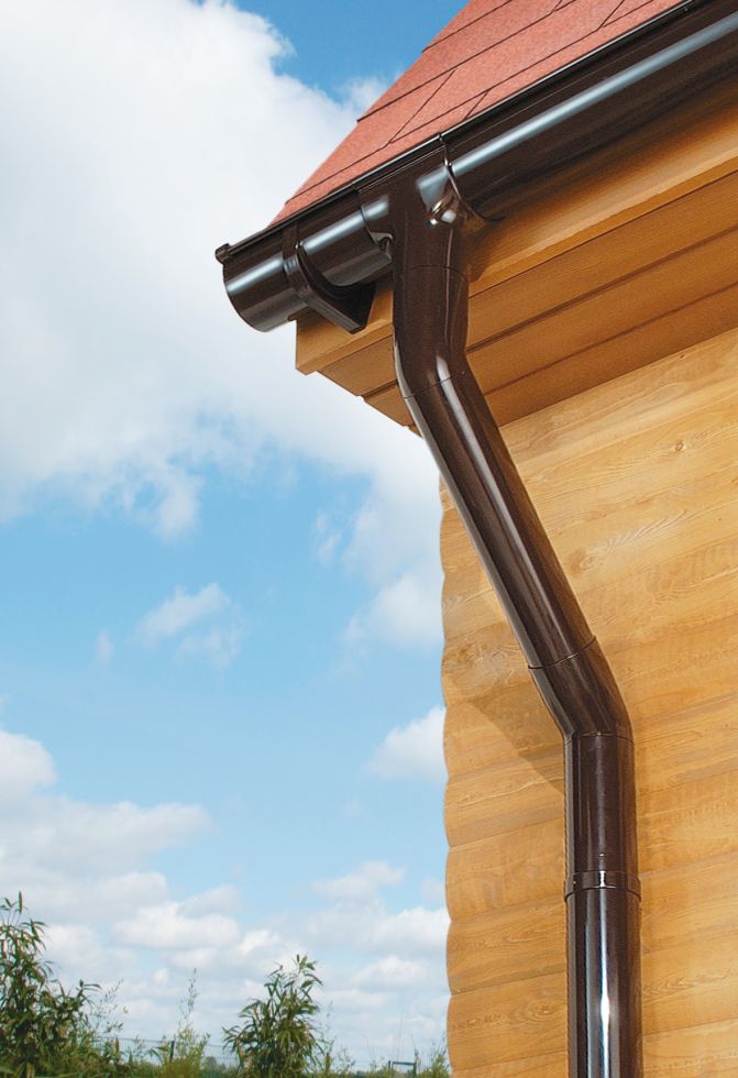 Marley Dachrinne NW 75 mm, 2 m, halbrund, braun kaufen Globus Baumarkt