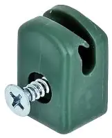 Alberts Spanndrahthalter mit Schraube 10 Stück, grün